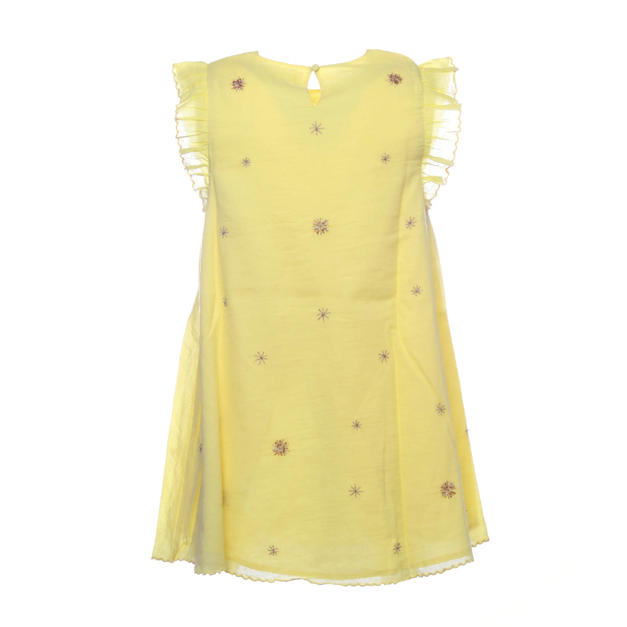 Abito Luce Giallo Lemon Con Sottoveste Bambina