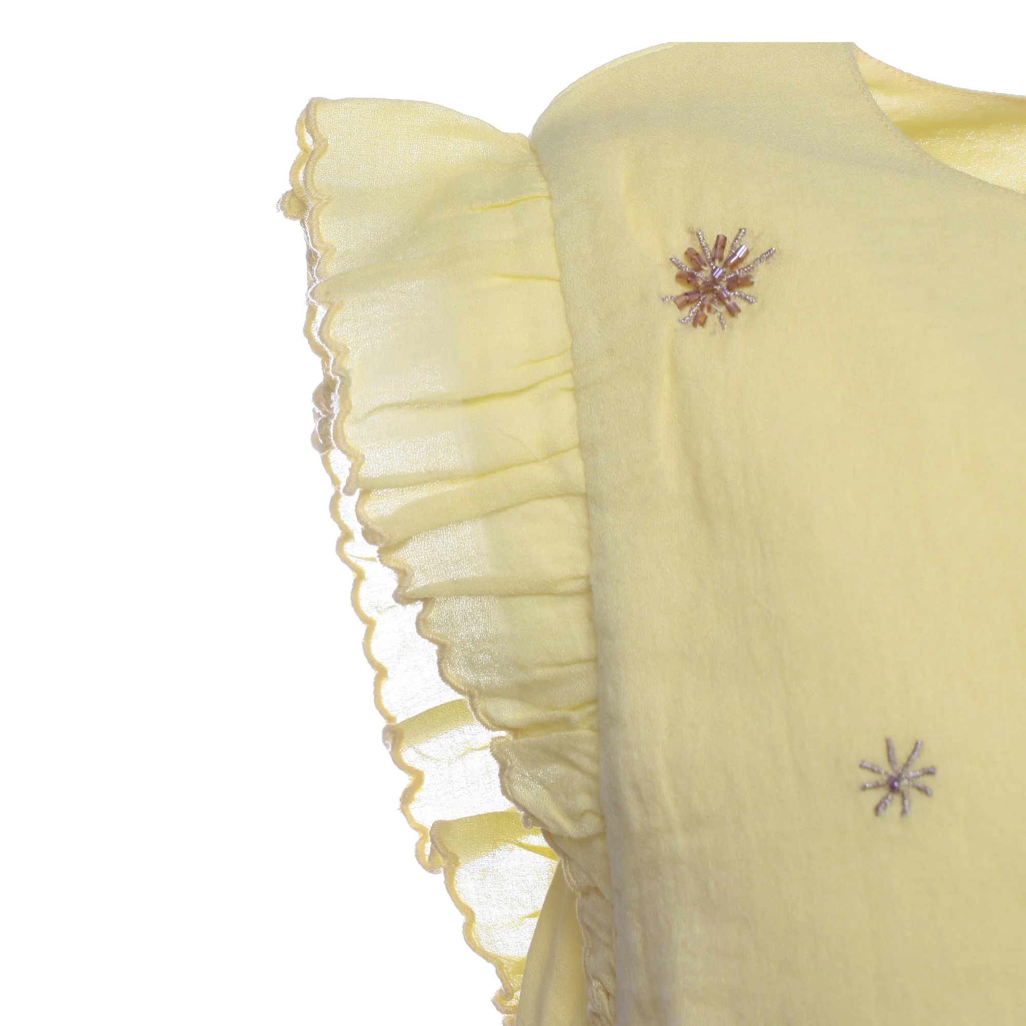 Abito Luce Giallo Lemon Con Sottoveste Bambina