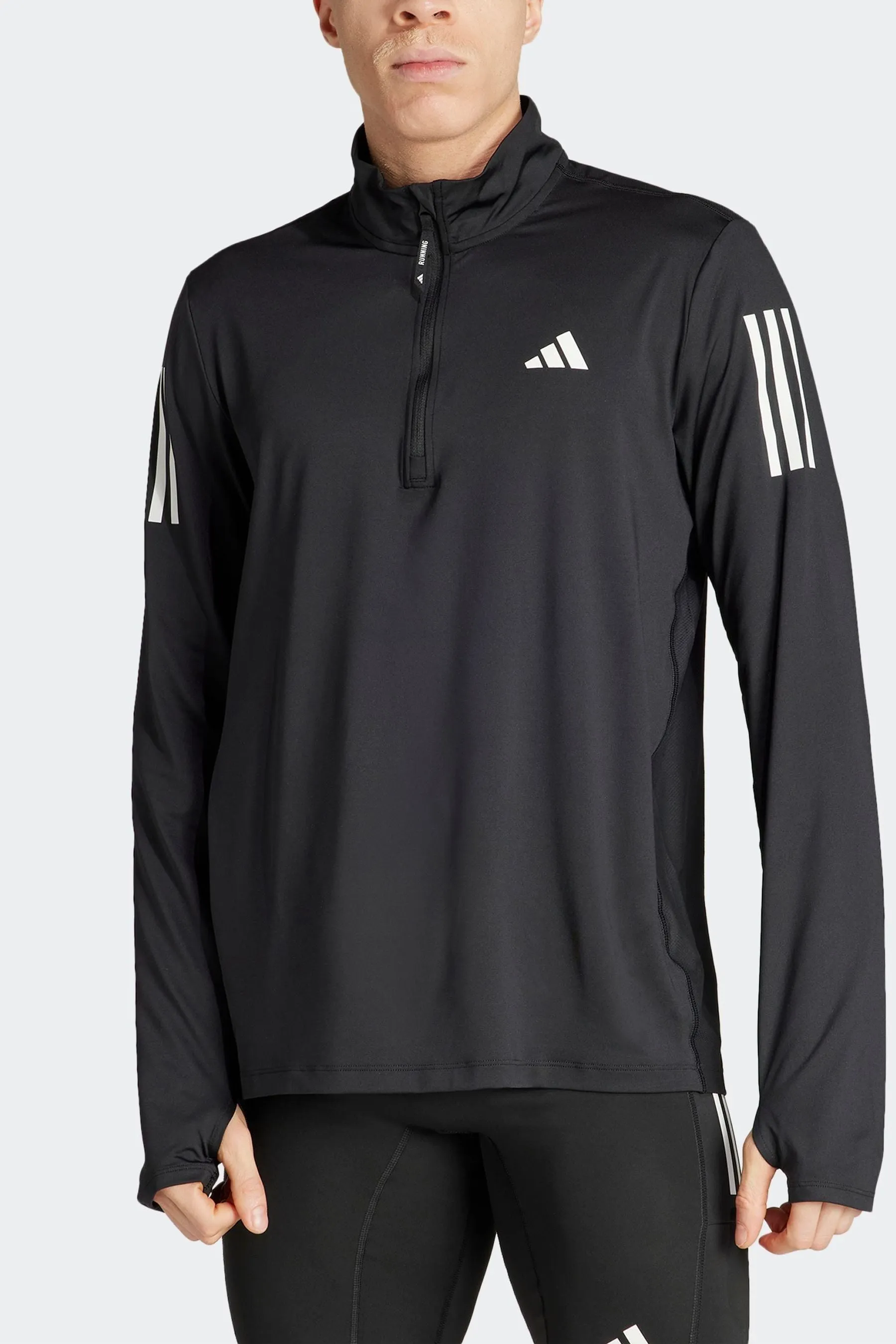 adidas Own The Run - Top sportivo con zip corta