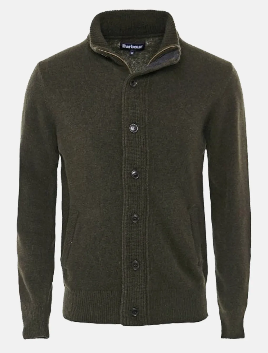 Barbour Zip Through Cardigan Olive