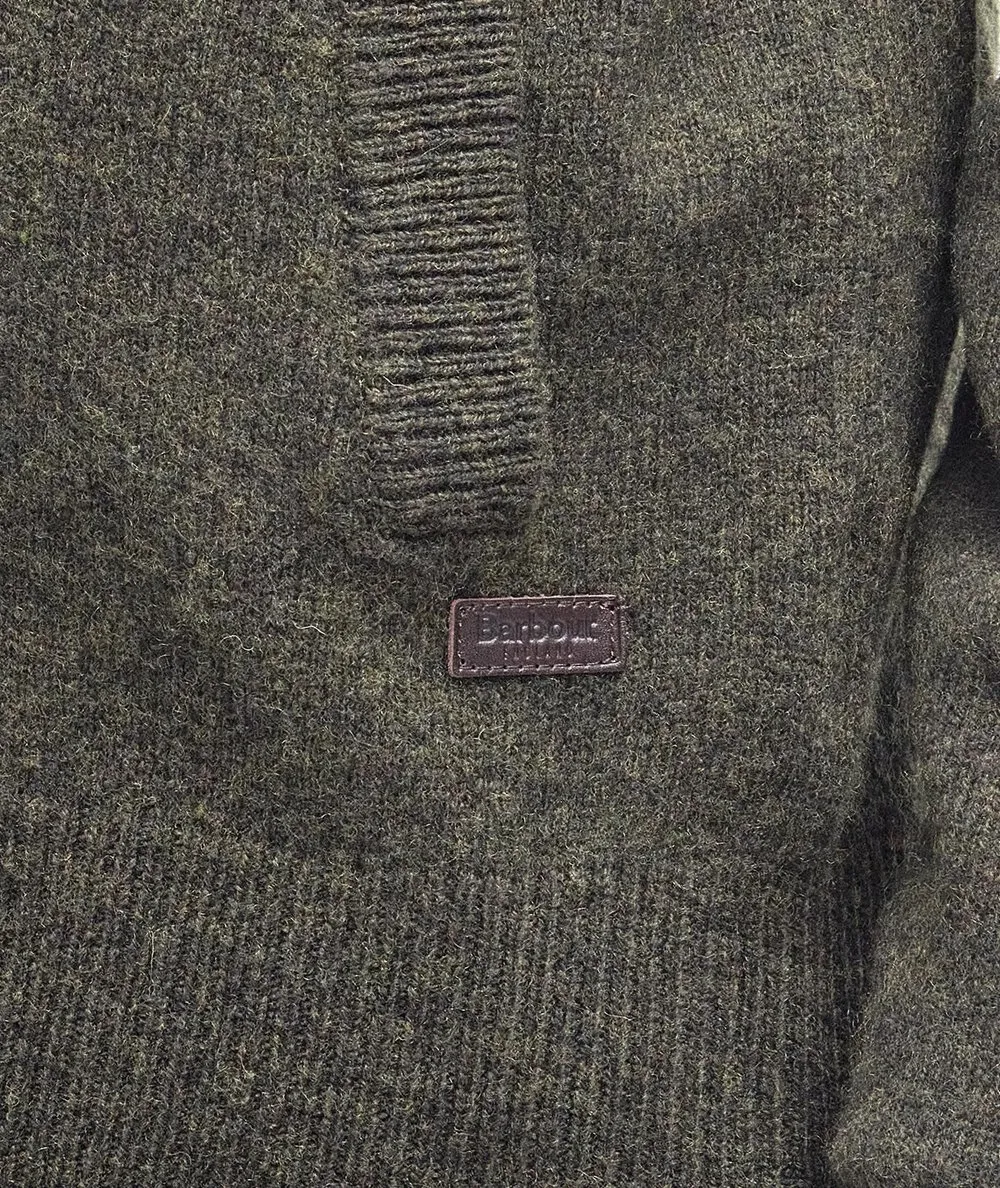 BARBOUR--Cardigan con Zip Patch