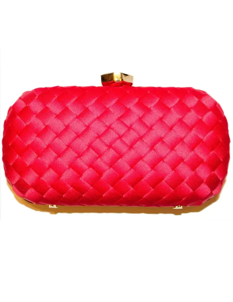 Borsa gioiello raso rosso Anna Cecere