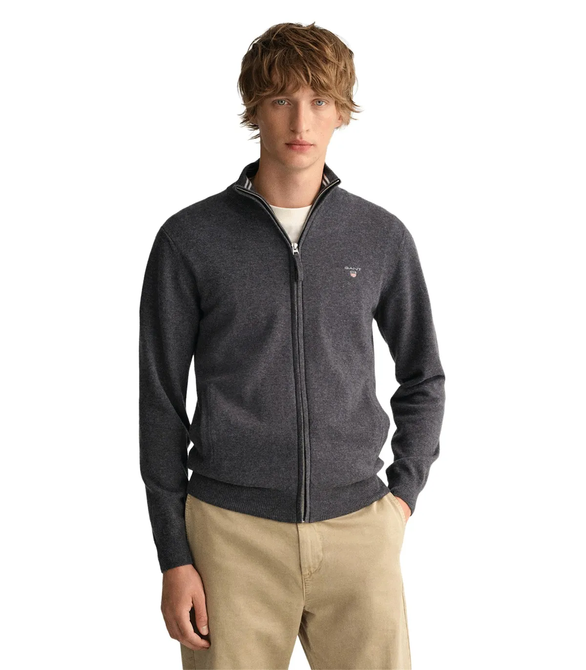 Cardigan full zip da uomo Gant