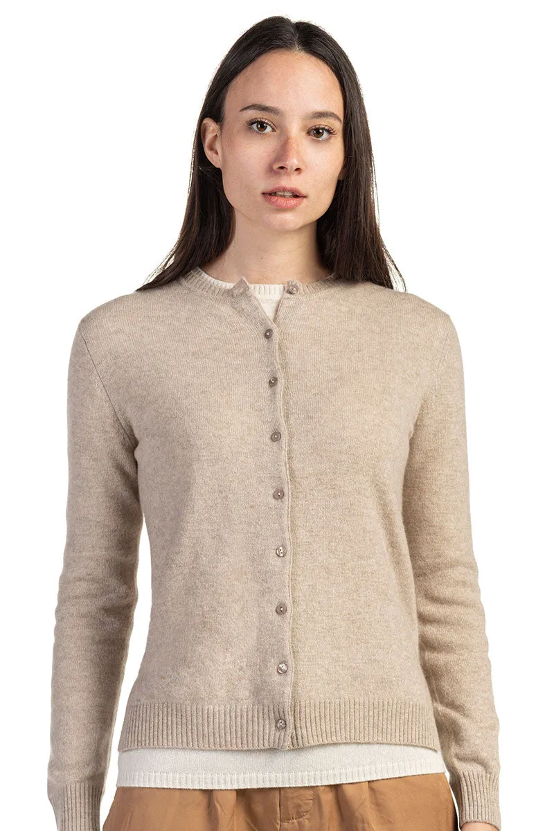 Cardigan Golfino Girocollo