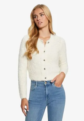 cardigan in boucle w4br90z3jk0 guess jeans ai 24.25.