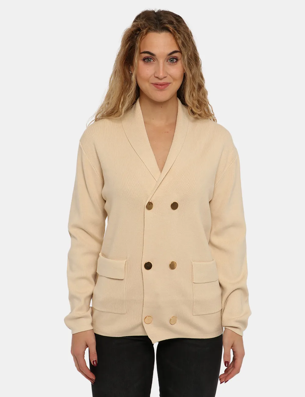 Cardigan Sandro Ferrone beige