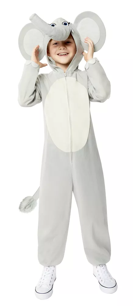 Costume da bambino con tuta da elefante