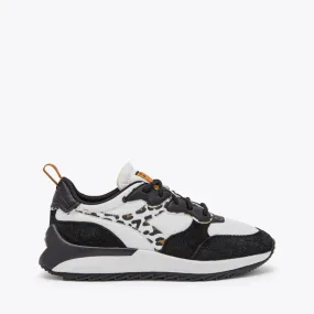 DIADORA SNEAKERS JOLLY ANIMALIER BIANCO-NERO