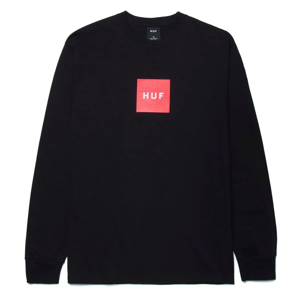 ESSENTIALS BOX LOGO L/S TEE - BLACK