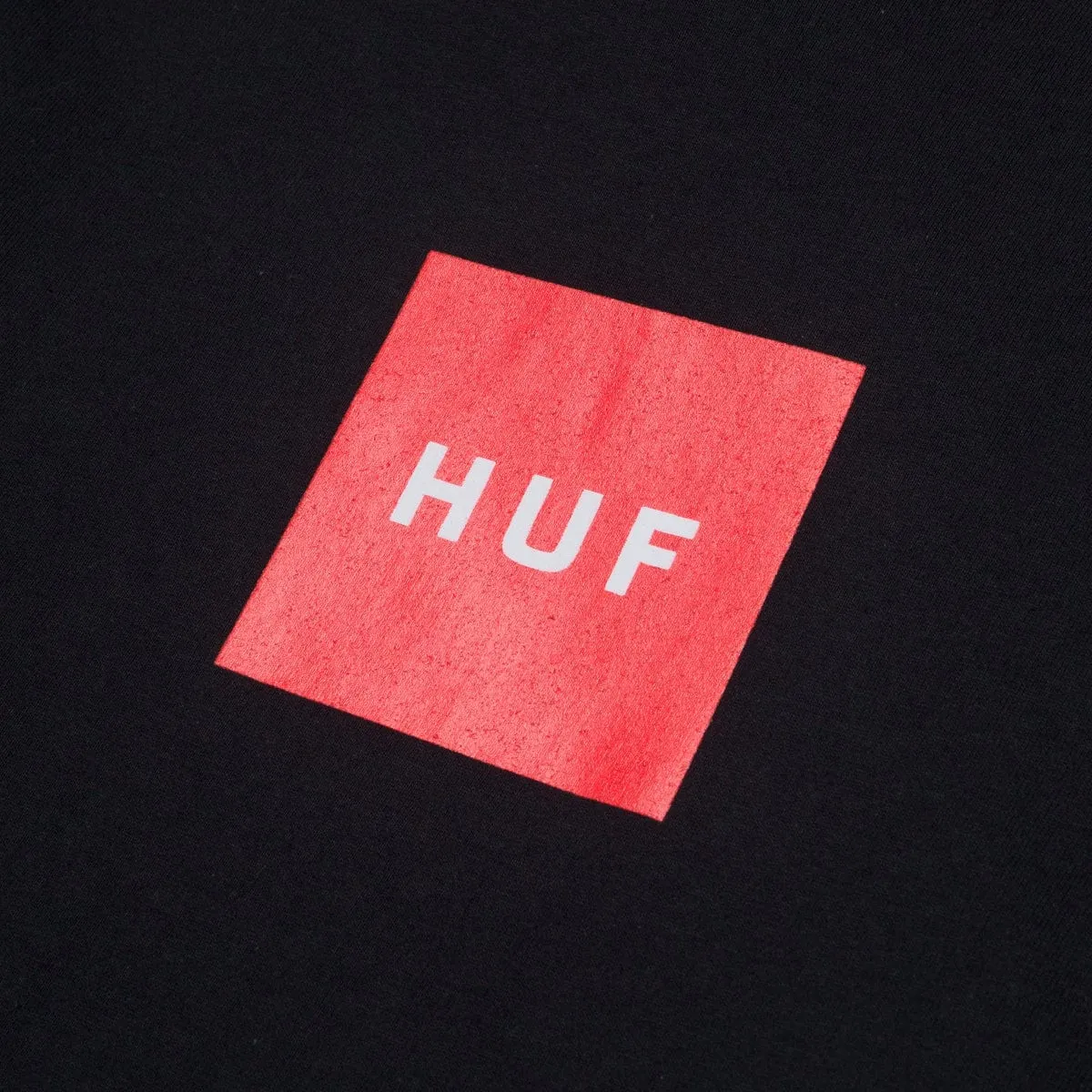 ESSENTIALS BOX LOGO L/S TEE - BLACK