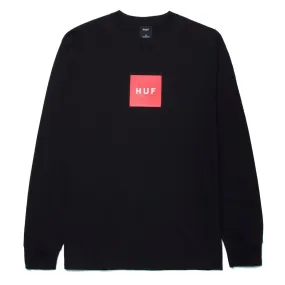 ESSENTIALS BOX LOGO L/S TEE - BLACK