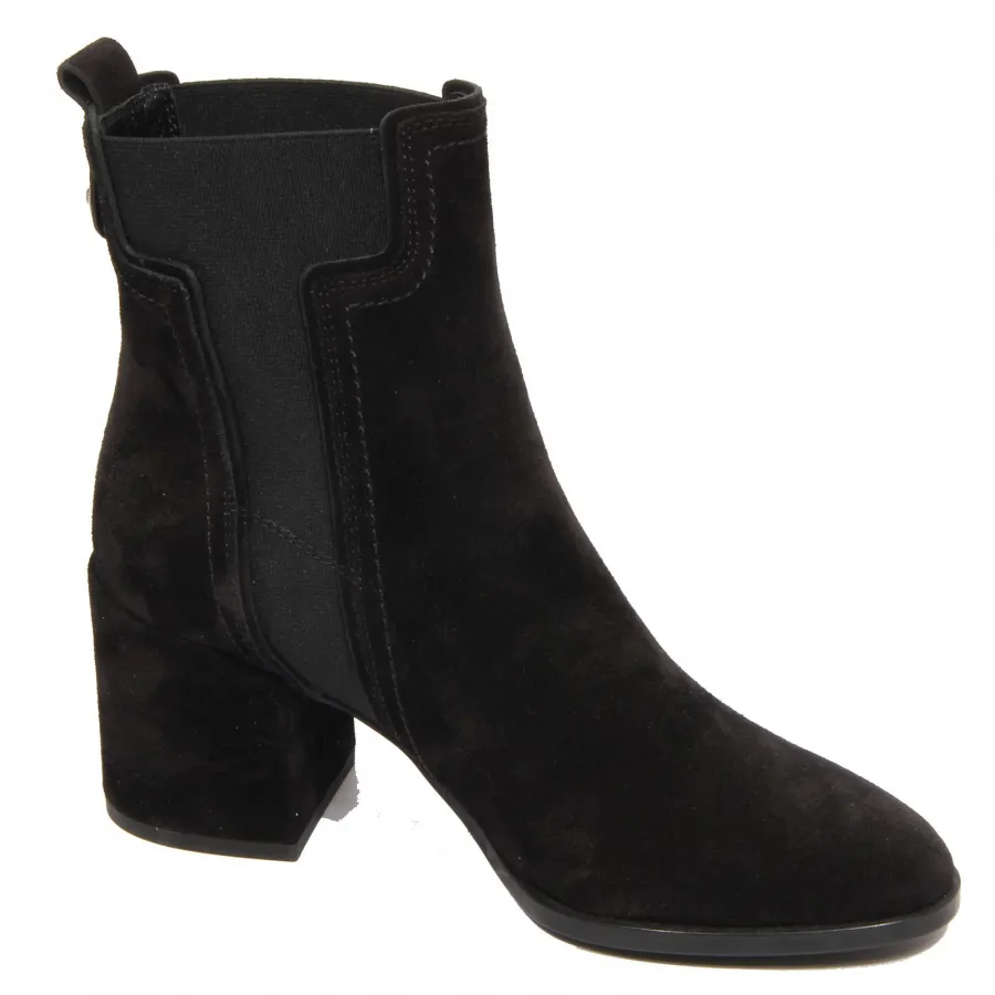 G2976 tronchetto donna TOD'S black suede ankle boot woman