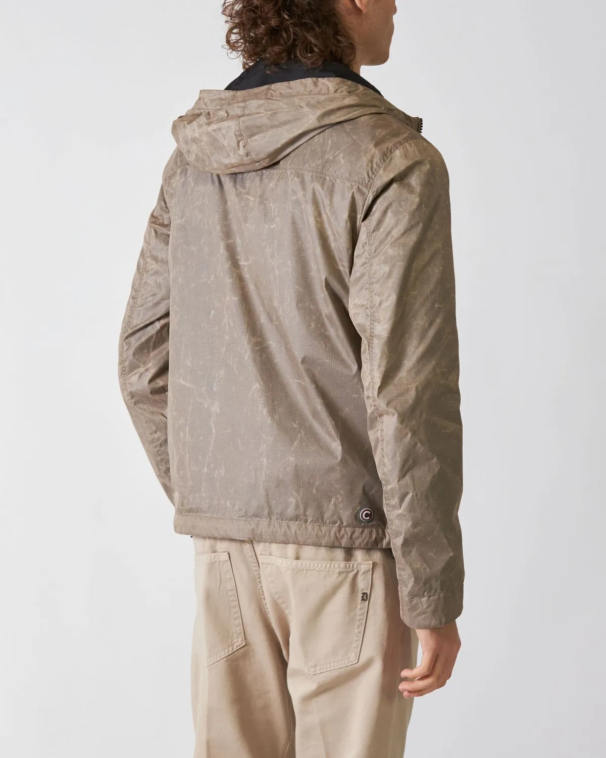 Giubbotto Waxed Marrone