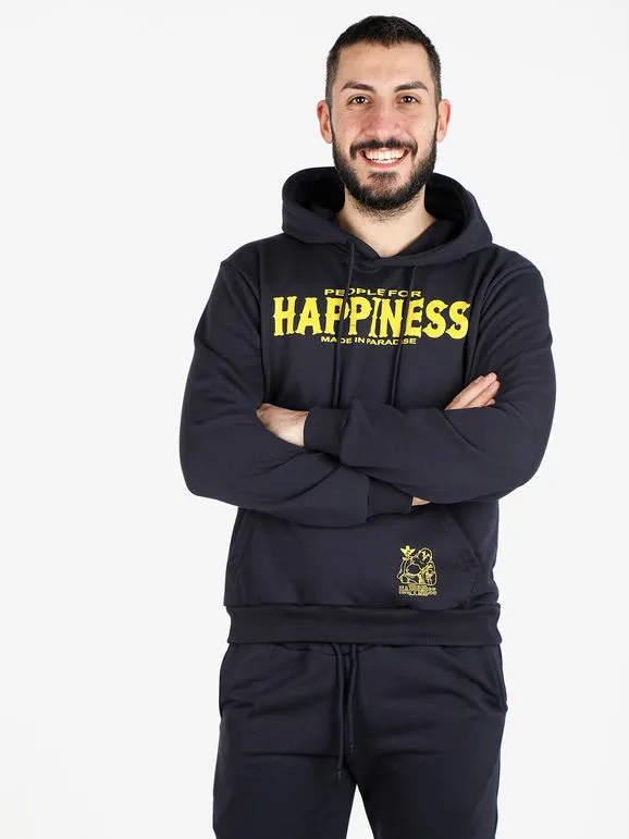 Happiness Sweat-shirt de sport pour hommes avec capuche