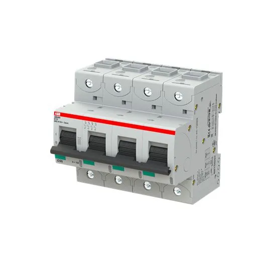 Interruttore magnetotermico ABB, 4P 10A 36 kA, Tipo D