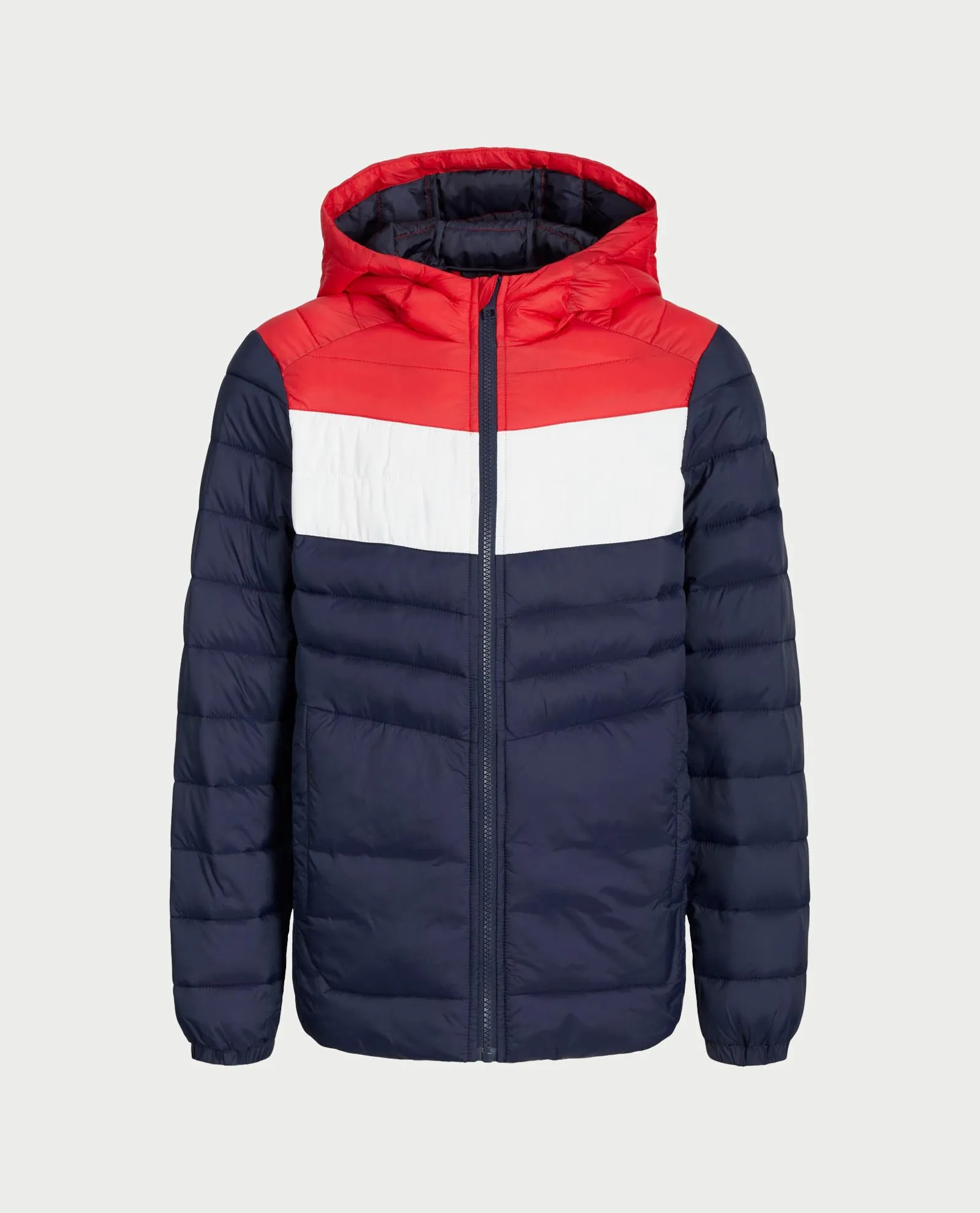 JACK&JONES      Giubbotto blu Jack&Jones con cappuccio per bambini