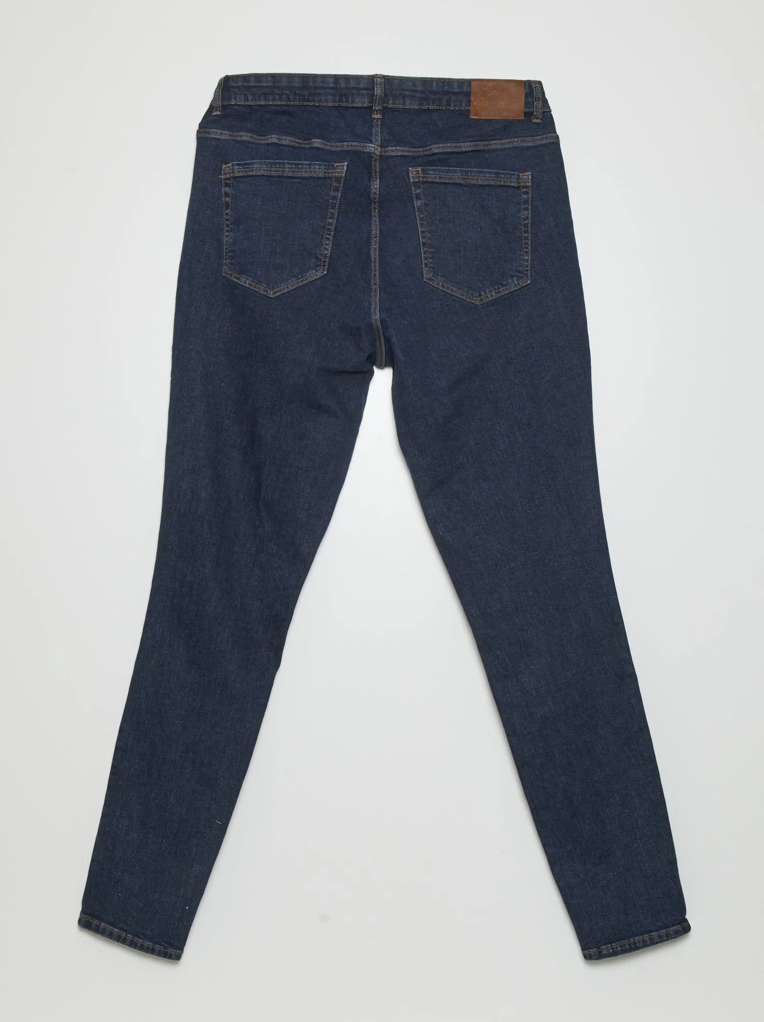 Jeans slim a vita alta - L34 - BLU