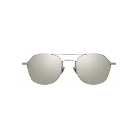 Linda Farrow - Occhiali da Sole Quadrati Dante C2 in Oro Bianco - LFL977C2SUN - Linda Farrow Eyewear