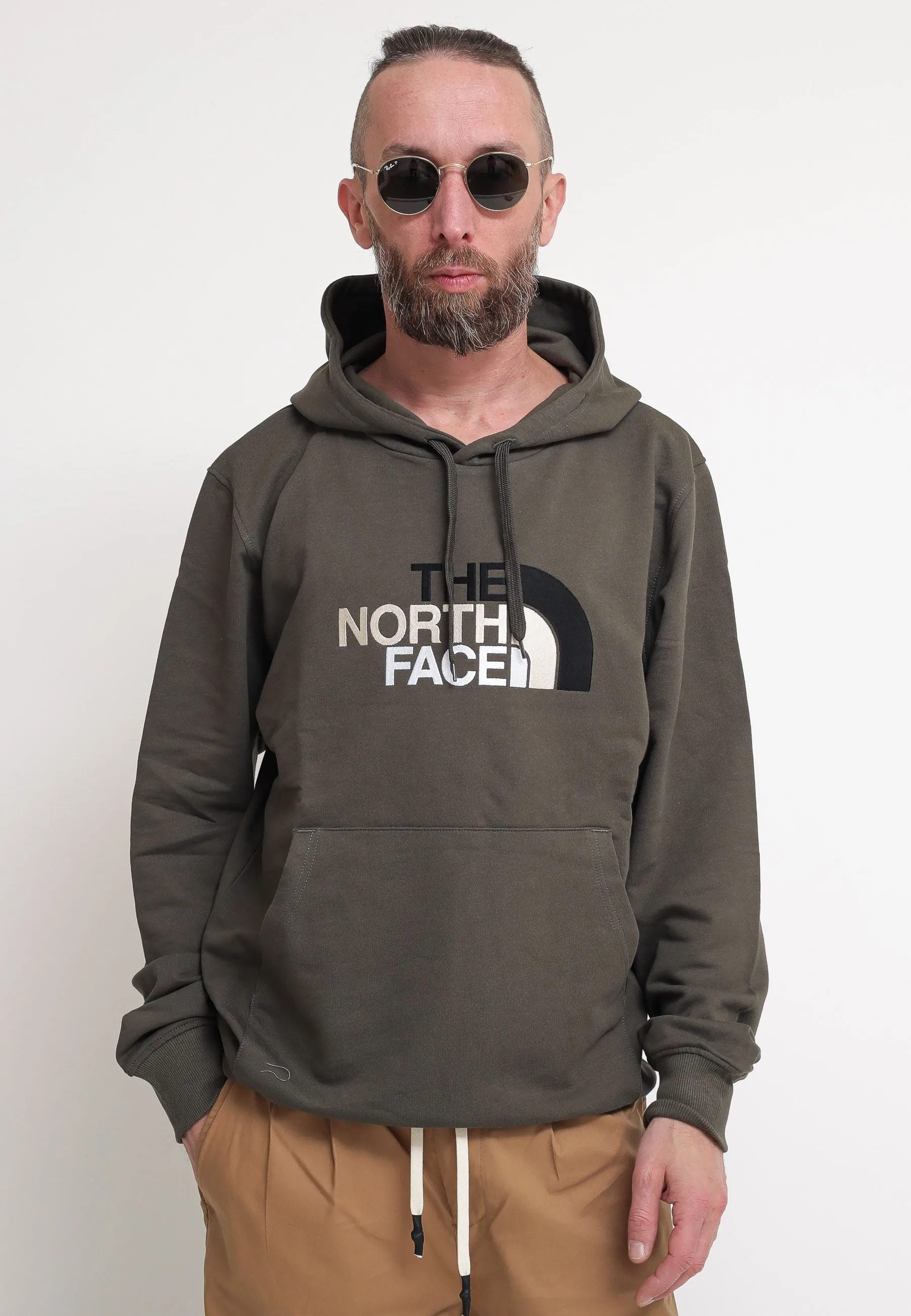 M Light Drew Peak Pullover Hoodie - New Taupe Green