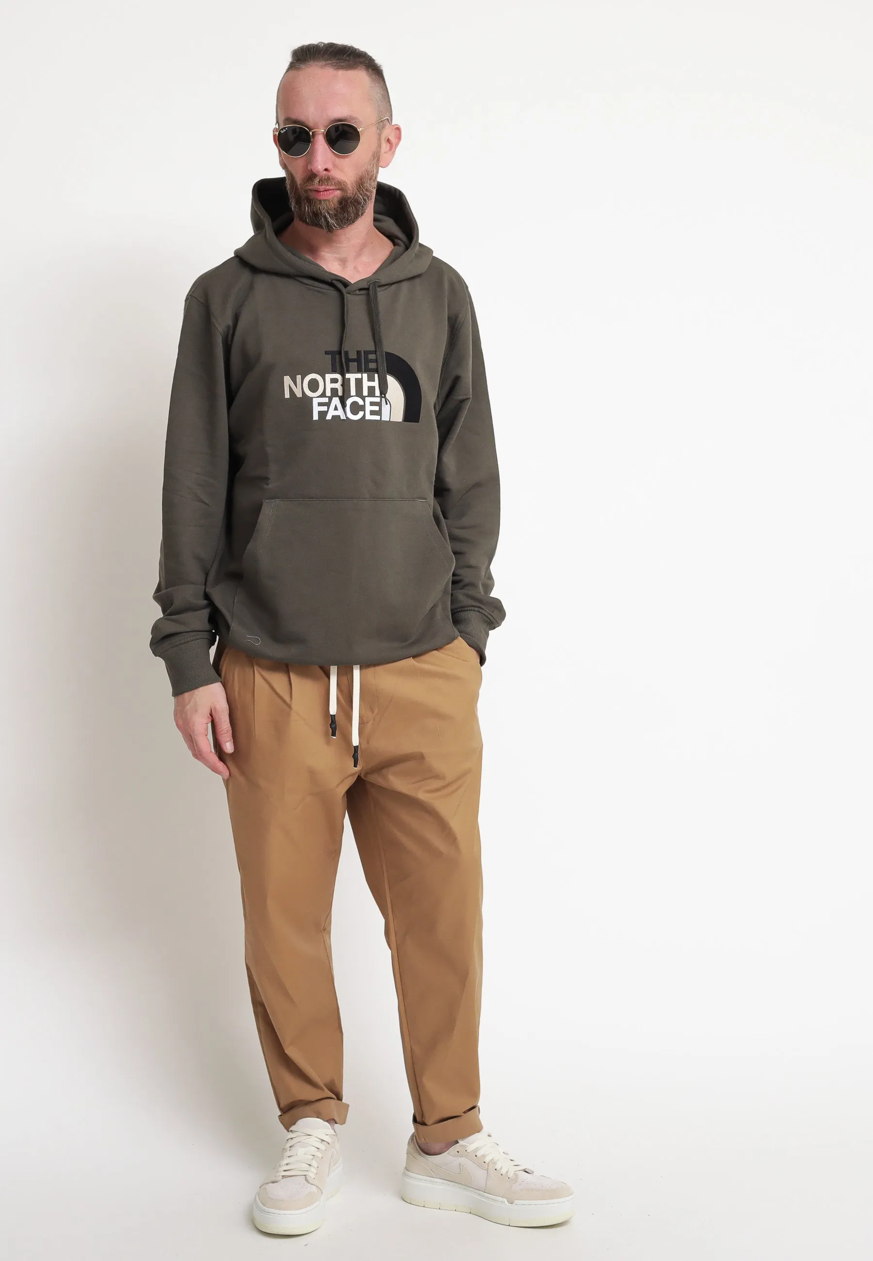 M Light Drew Peak Pullover Hoodie - New Taupe Green