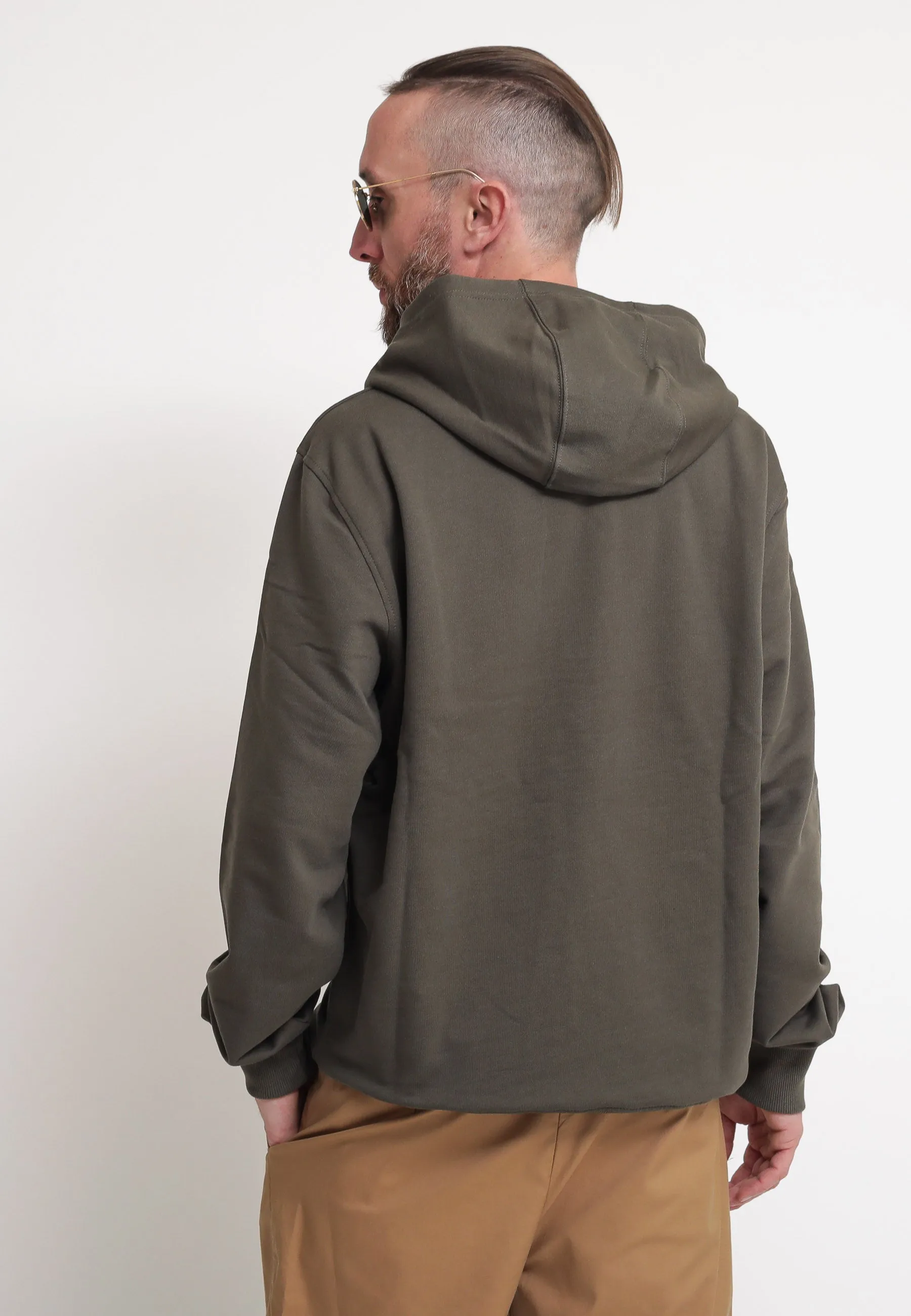 M Light Drew Peak Pullover Hoodie - New Taupe Green