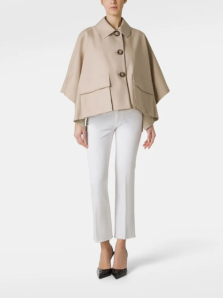 max mara Cappa Fred in gabardina di cotone