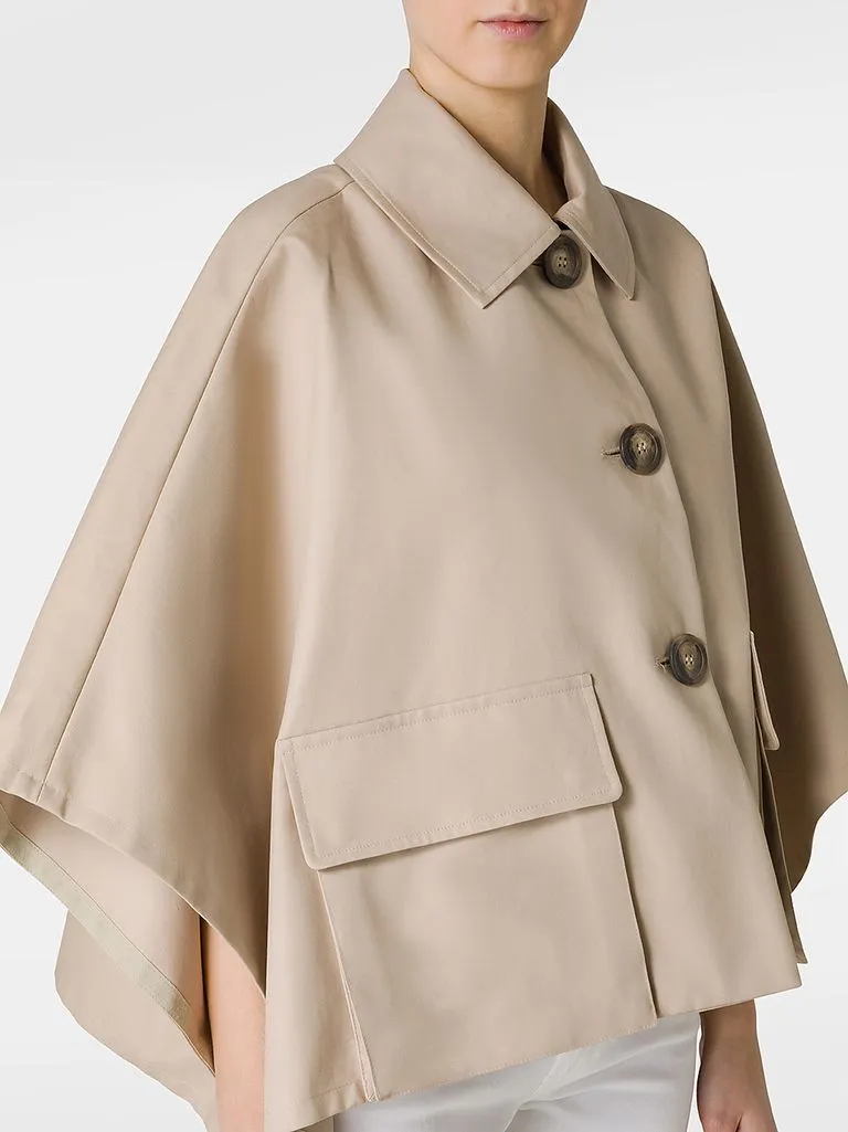 max mara Cappa Fred in gabardina di cotone