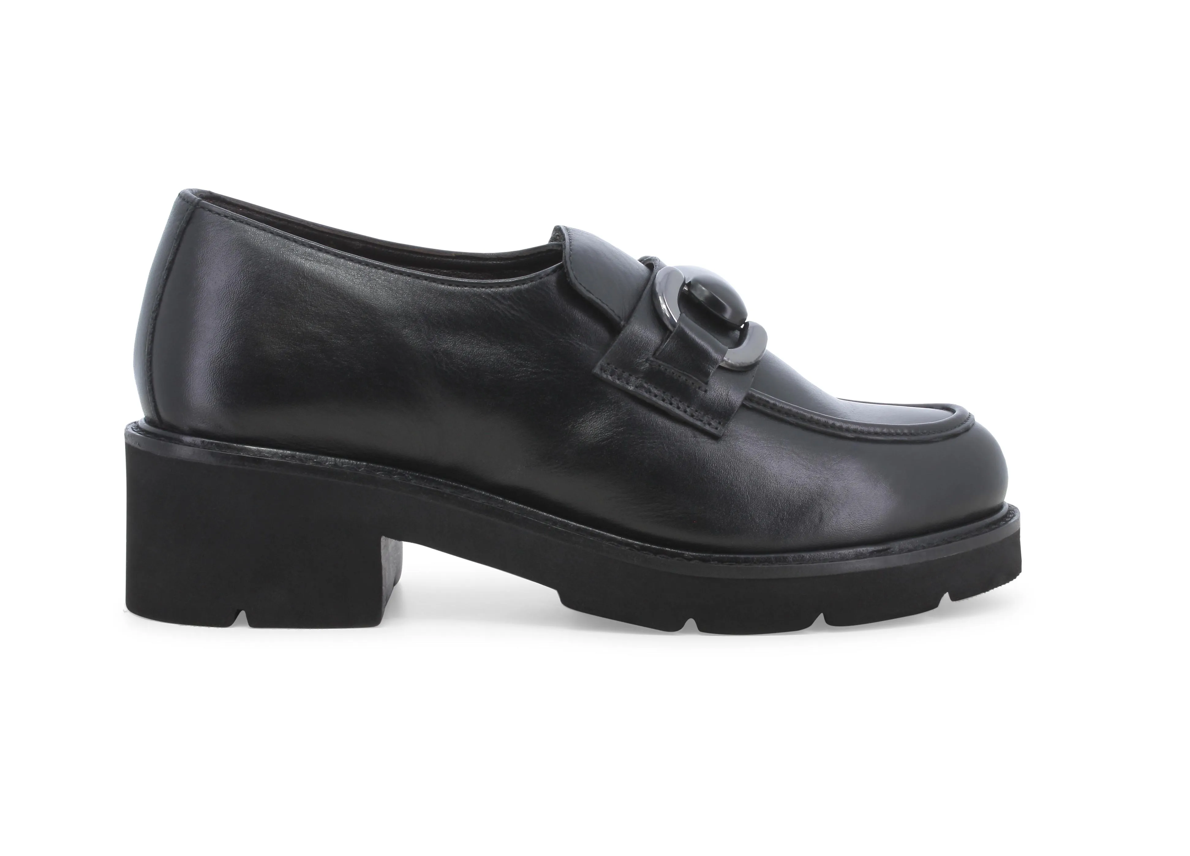 Melluso Mocassino donna in pelle nero 034327
