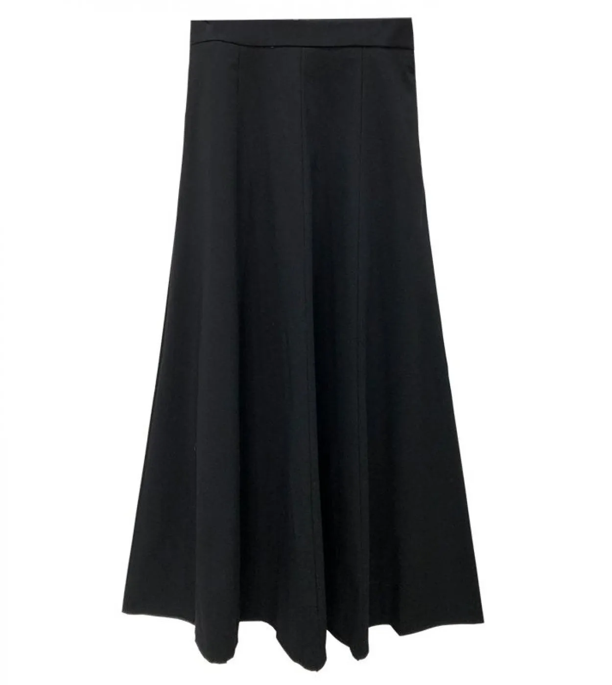 Moukyun Lady Office Elegante gonna a trapezio Donna Autunno Moda Casual All Match Chiffon Vita alta Gonne lunghe Faldas