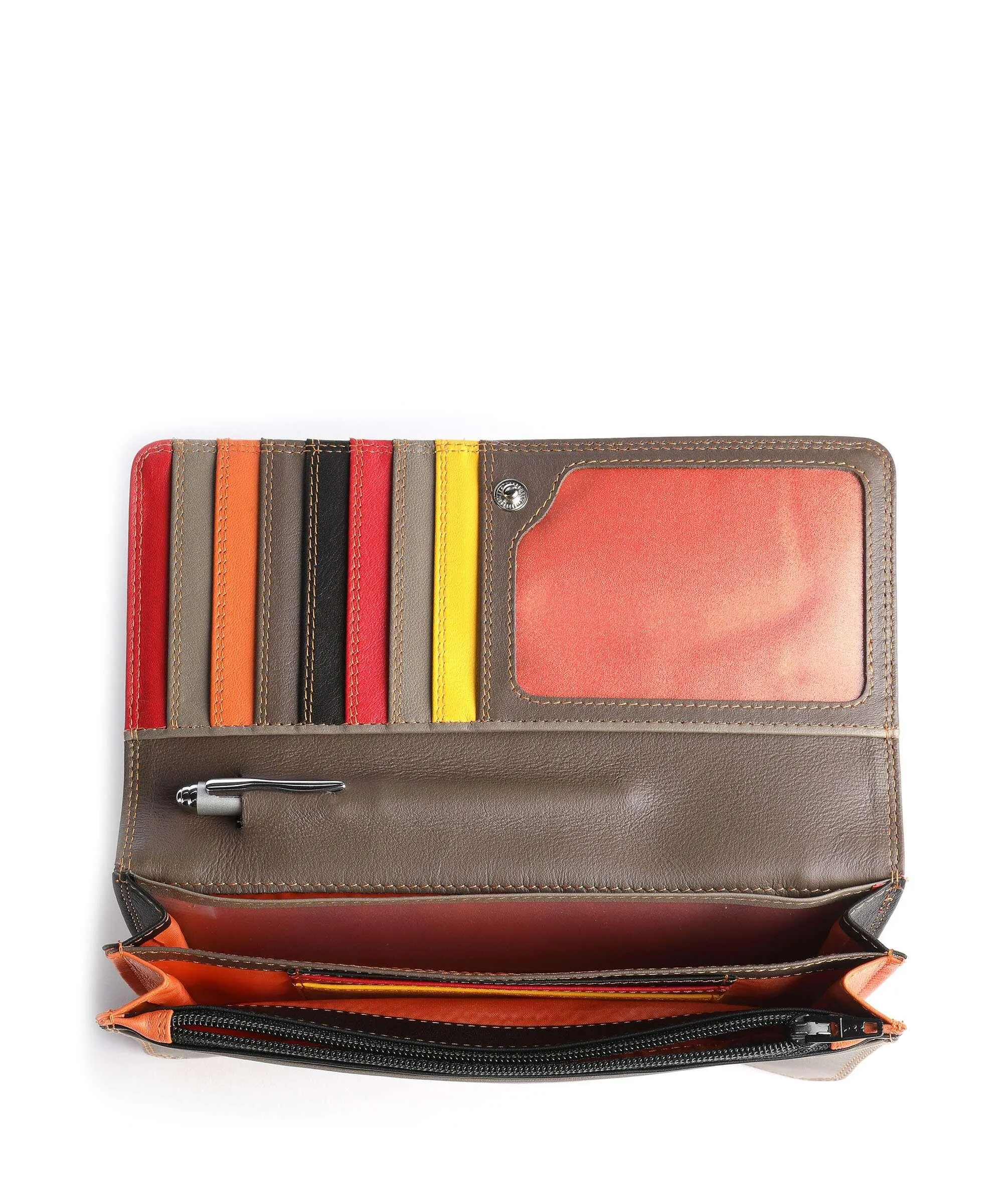  Mywalit Portafoglio pelle marrone/nero  