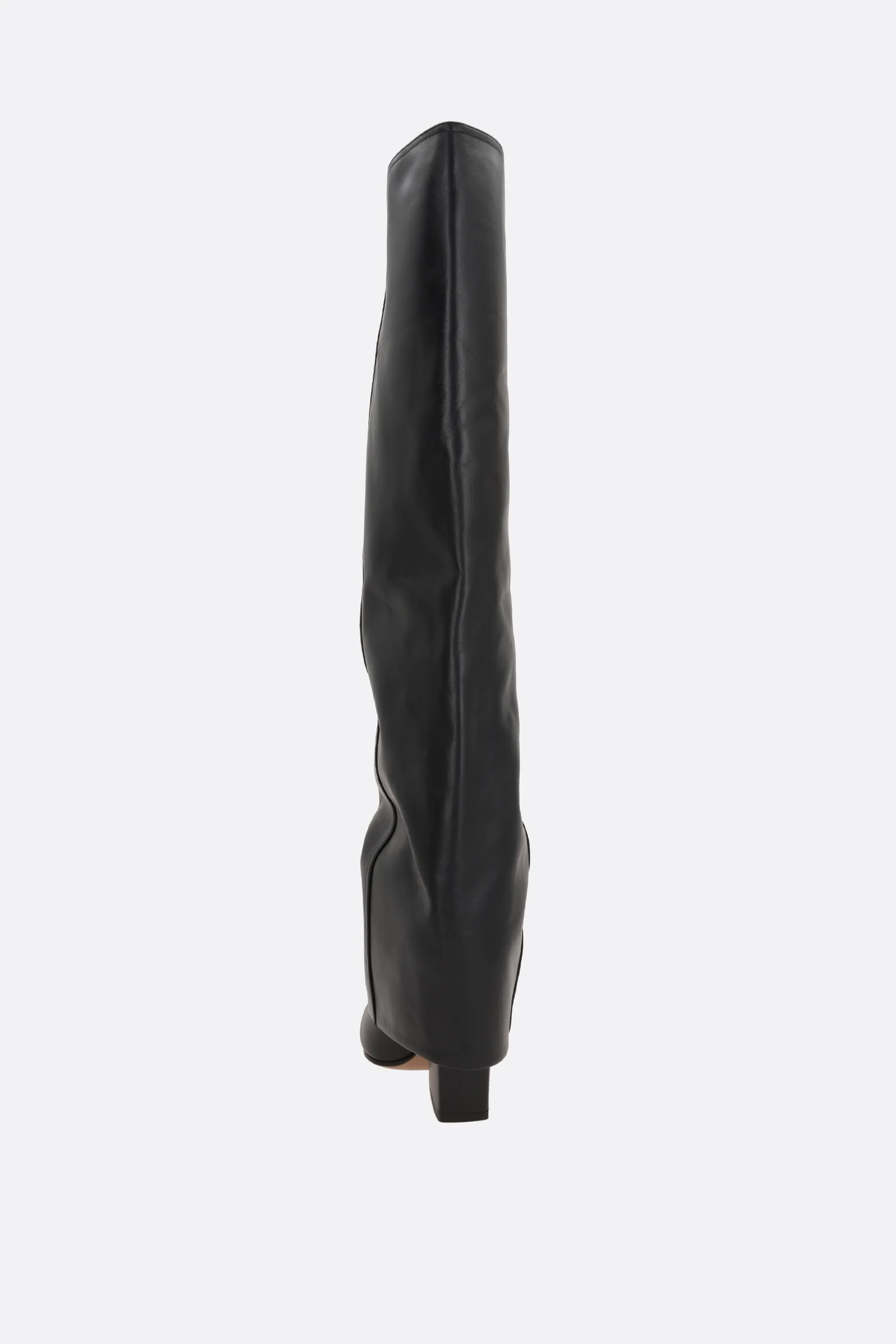  PARIS TEXAS stivale fold-over Jane in pelle liscia 