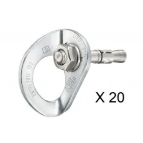 Petzl Coeur Bolt Stainless 20-Pack placchetta e chiodo