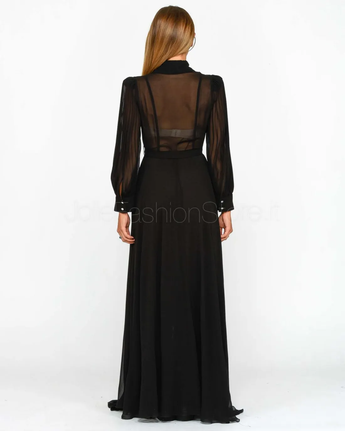 ---------------  ---------------  ---------------  ---------------  --------------Pinko MONTPELLIER BLACK GEORGETTE LIMOUSINE DR