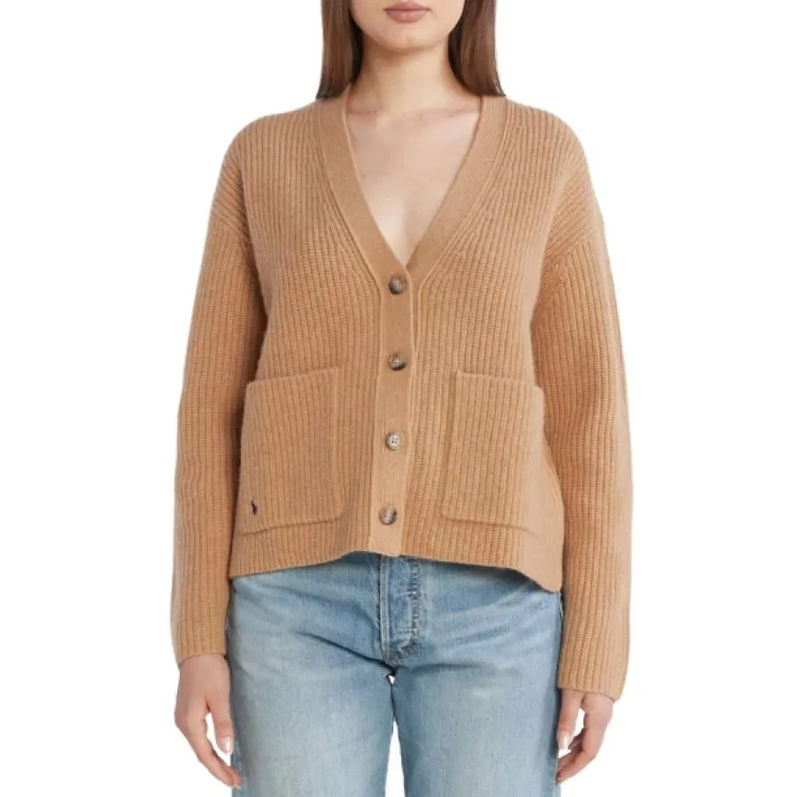 --Polo Ralph Lauren Cardigan Con Scollo A V In Lana E Cashmere A Costine-