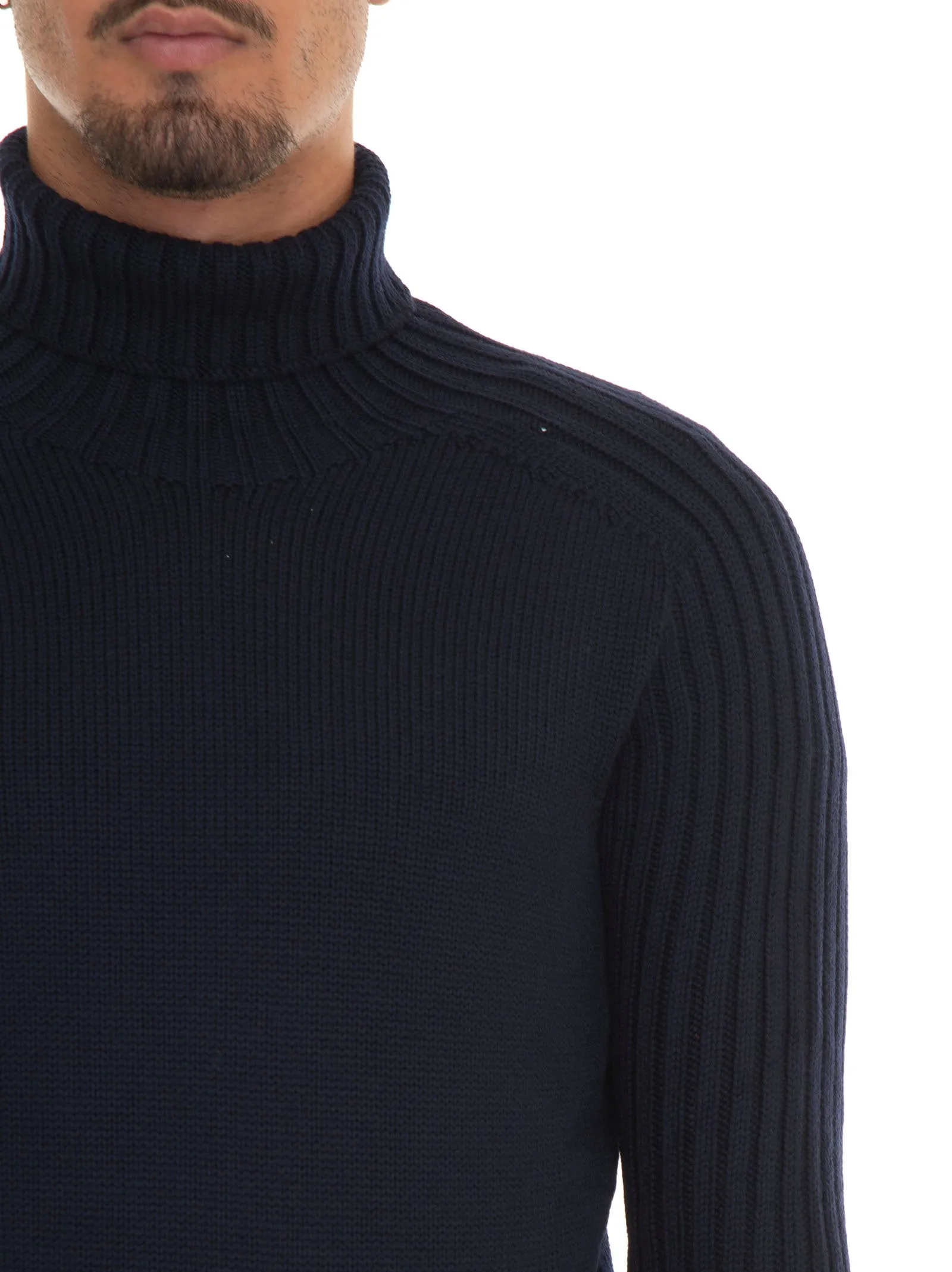 Pullover collo alto Blu Gran Sasso Uomo