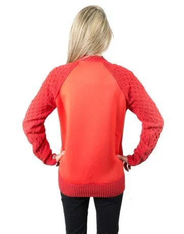 Pullover Donna Effetto Neoprene