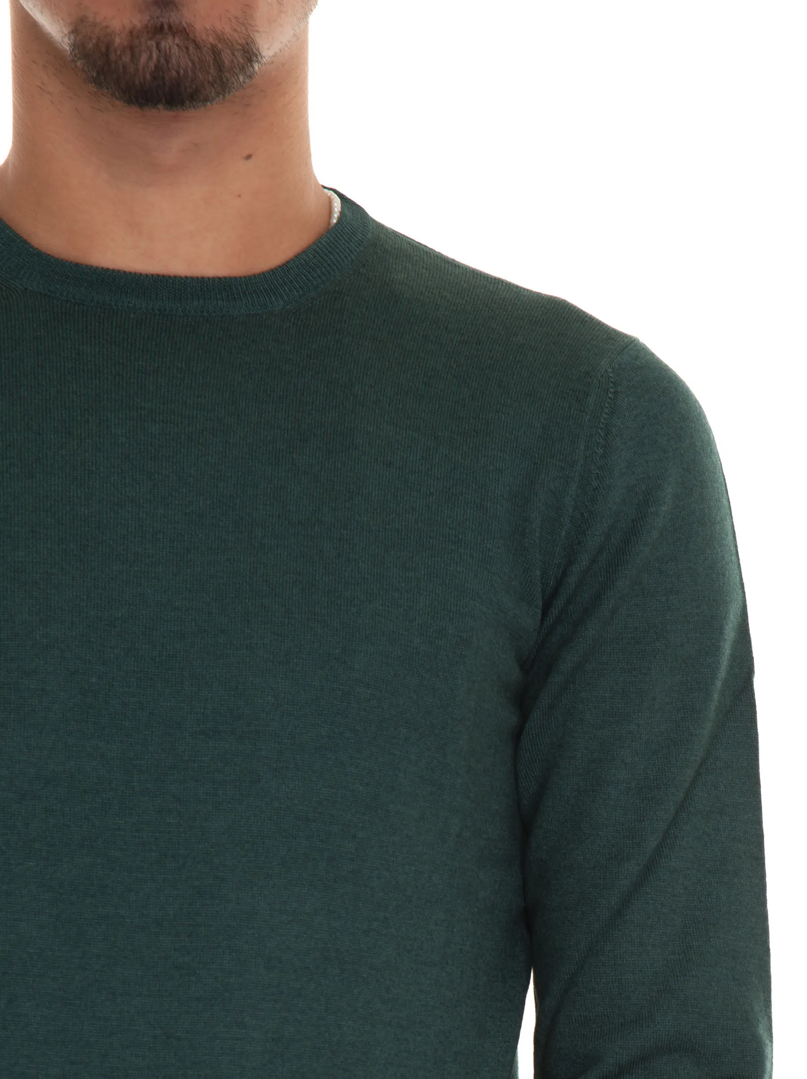 Pullover girocollo Verde Gran Sasso Uomo