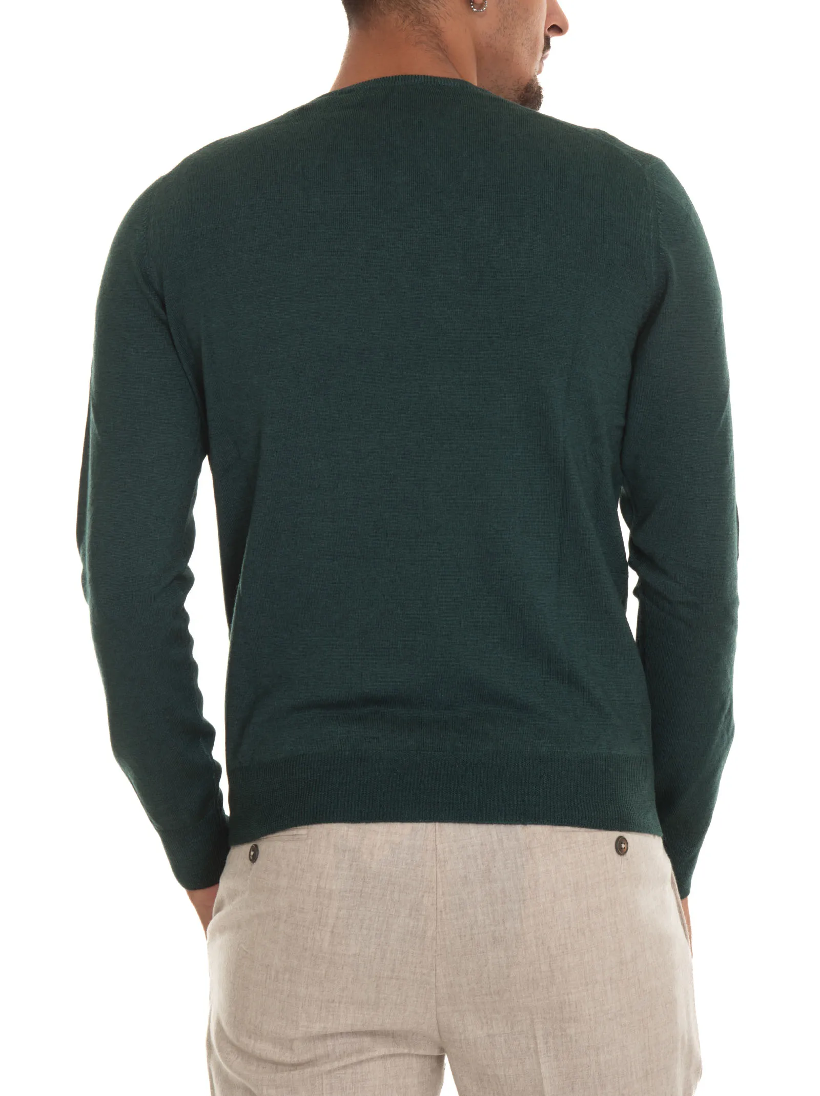 Pullover girocollo Verde Gran Sasso Uomo