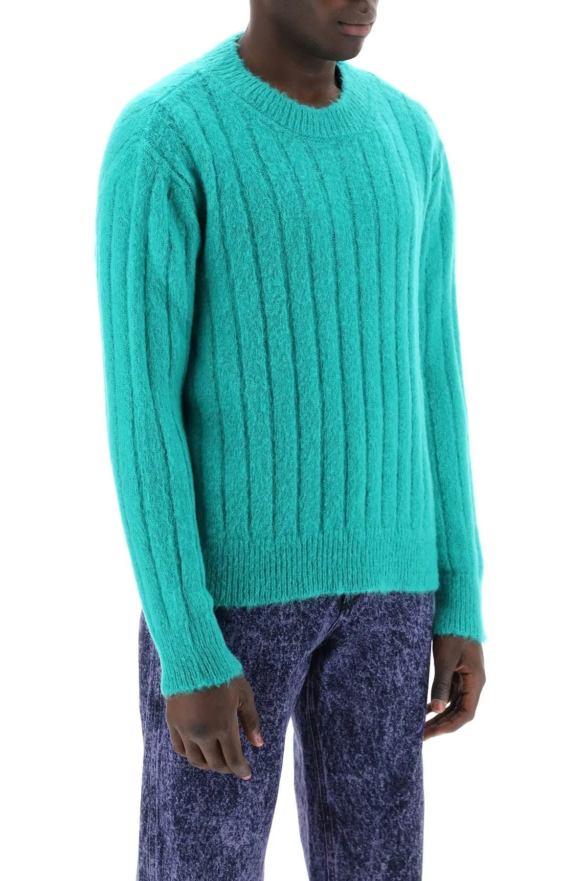 Pullover in mohair spazzolato