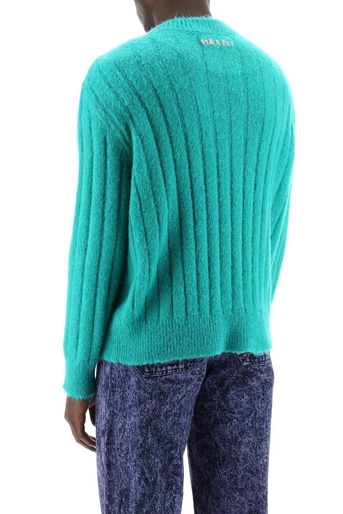 Pullover in mohair spazzolato