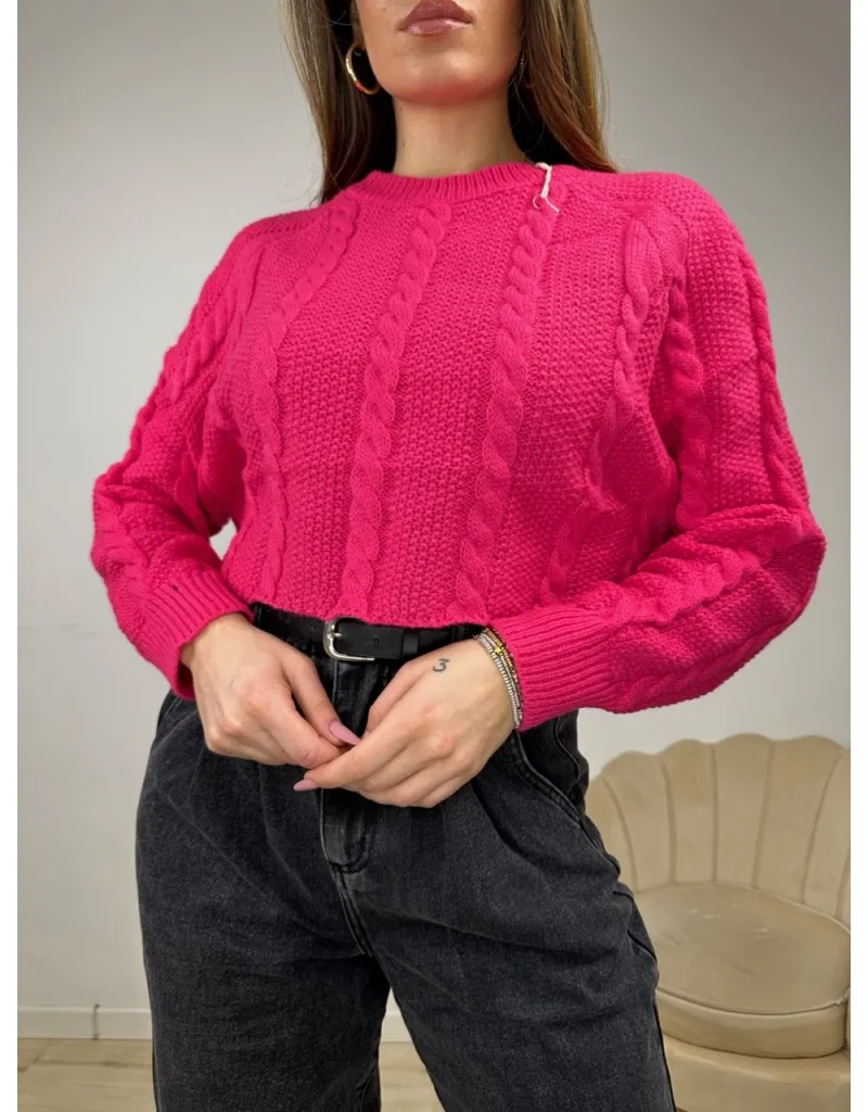 PULLOVER TRESY FUCSIA