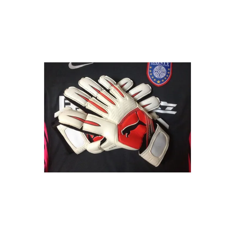 PUMA GUANTI PORTIERE POWER CAT 1.10 GRIP BIANCO ROSSO  ART. 040604-04 SBT