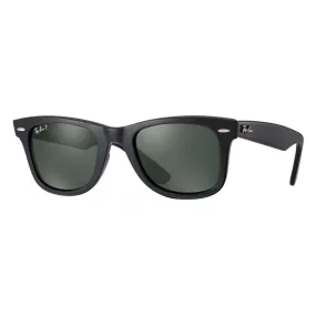 Ray-Ban - RB2140 901/58 - Original Wayfarer Classic - Nero - Lente Polarizzata Verde G-15 - Occhiali da Sole - Ray-Ban Eyewear