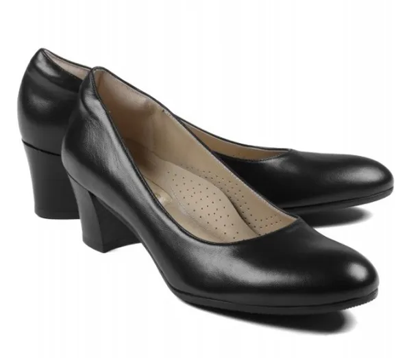 SCARPA DONNA SERVIZIO SALA DECOLTE’  NERA CON TACCO ISACCO 112361