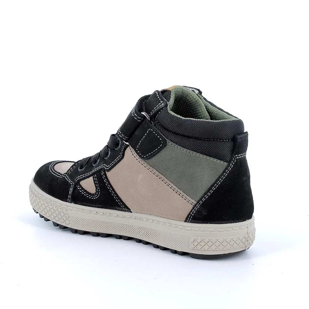 Sneakers gore-tex da bambino nero-beige scuro            