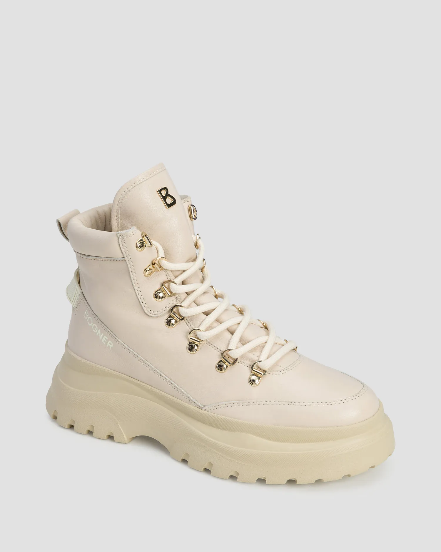 Stivaletti in pelle da donna BOGNER Banff 15 beige 22442263-4