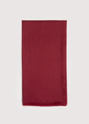 Stola in Cashmere Rosso Rubino