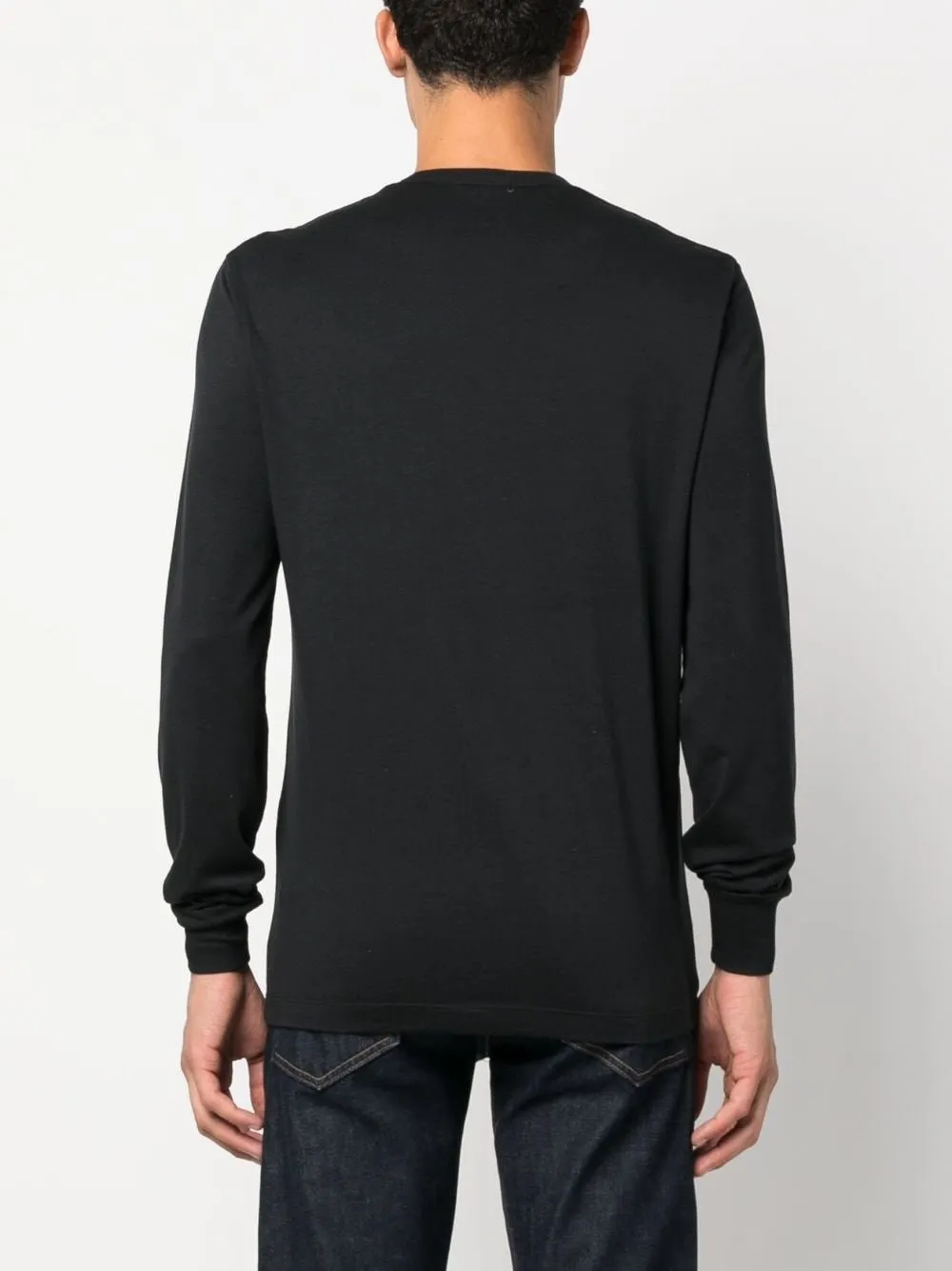 T-shirt a maniche lunghe Henley