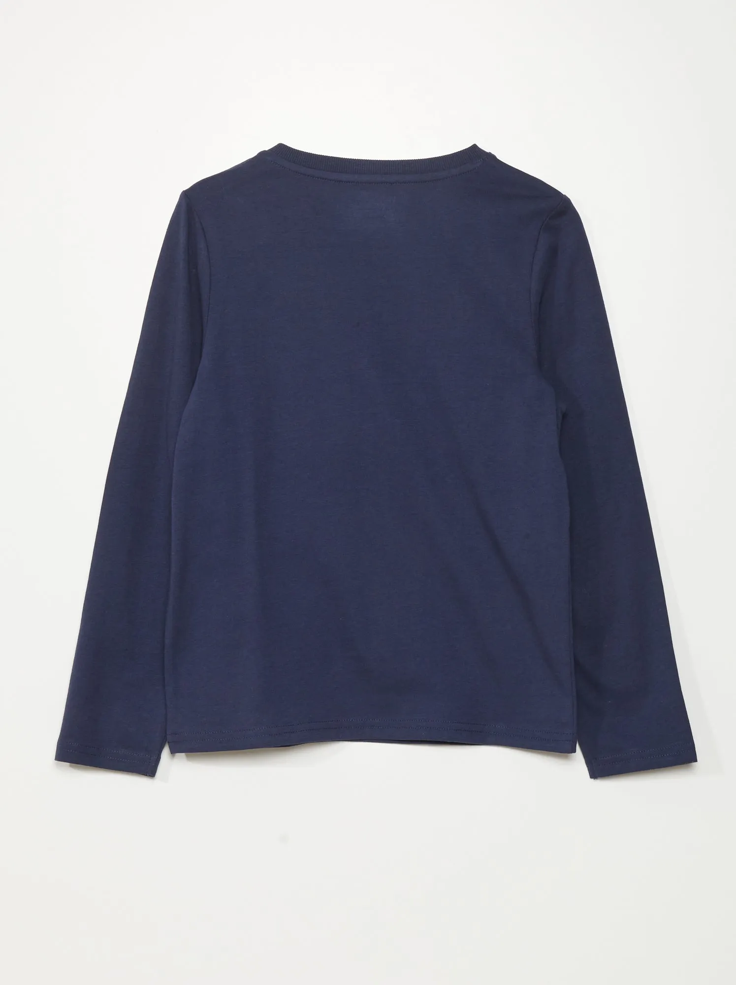 T-shirt in jersey - So Easy - blu nero