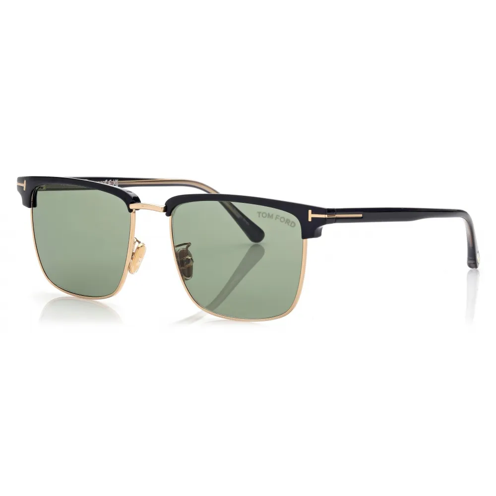 Tom Ford - Occhiali da Sole Hudson - Occhiali da Sole Squadrati - Nero - Occhiali da Sole - Tom Ford Eyewear